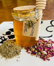 Load image into Gallery viewer, Herbal infused honey ~ Damiana + Rose