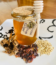 Load image into Gallery viewer, Herbal infused honey ~ Echinacea flower + rose hip + ginger